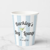 おもしろい犬ラウンジ（ペットの名前あり） 紙コップ (正面)