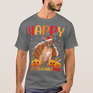 おもしろい犬ラバーハッピーローデシアン Tシャツ