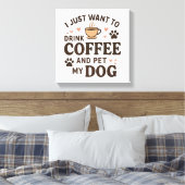 おもしろい犬ラバーマグ犬ママ犬パパ キャンバスプリント (インサイチュ (寝室))