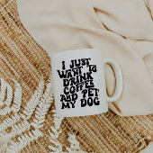 おもしろい犬ラバーマグ犬ママ犬パパ コーヒーマグカップ