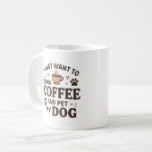 おもしろい犬ラバーマグ犬ママ犬パパ コーヒーマグカップ (正面左)