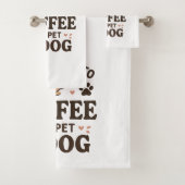 おもしろい犬ラバーマグ犬ママ犬パパ バスタオルセット (インサイチュ)
