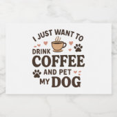 おもしろい犬ラバーマグ犬ママ犬パパ フードラベル (シングルラベル)