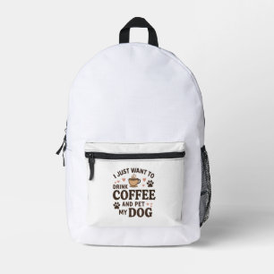 おもしろい犬ラバーマグ犬ママ犬パパ プリントバックパック