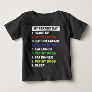 おもしろい犬ラバー引用文 ベビーTシャツ
