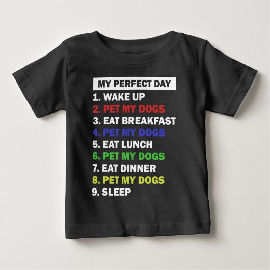 おもしろい犬ラバー引用文  ベビーTシャツ (正面)