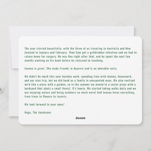 おもしろい犬ラフの年の写真メリークリスマスゴールデン シーズンカード (裏面)