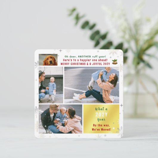 おもしろい犬ラフイヤー引っ越しましたニューホーム5枚 シーズンカード (スタンド正面)