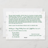 おもしろい犬ラフイヤー引っ越しましたニューホーム7枚 シーズンカード (裏面)