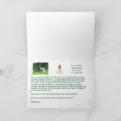 おもしろい犬ラフ年引っ越しました4写真コラージュ カード (内部)