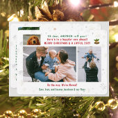 おもしろい犬ラフ年引っ越しました4写真コラージュ シーズンカード