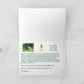 おもしろい犬ラフ年引っ越しました4写真ゴールデン カード (内部)