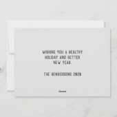 おもしろい犬ラフ2020年 シーズンカード (裏面)