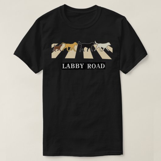 おもしろい犬ラボラブラドールパピーラビーロードギフト Tシャツ (デザイン正面)