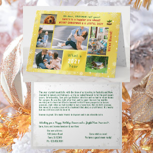 おもしろい犬ルフイヤー引っ越しました6枚の写真ゴールデン カード