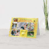 おもしろい犬ルフイヤー引っ越しました6枚の写真ゴールデン カード (正面)