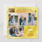 おもしろい犬ルフイヤー引っ越しました6枚の写真ゴールデン シーズンカード (正面)