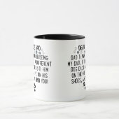 おもしろい犬レバ親愛ー – 犬のパパ感謝していは、あなたのために マグカップ (中央)