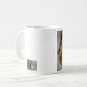 おもしろい犬付きコーヒーことわざ コーヒーマグカップ (正面左)