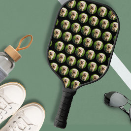 おもしろい犬写真または任意の写真パーソナライズされた画像 ピックルボールラケット
