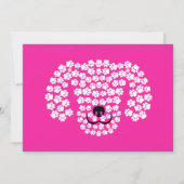 おもしろい犬写真テンプレート誕生日パーティーの招待 招待状 (裏面)