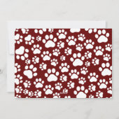 おもしろい犬写真パーソナライズされたクリスマスフォト シーズンカード (裏面)