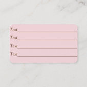 おもしろい犬写真犬グルーミングペットケアサービス 名刺 (裏面)