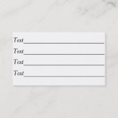 おもしろい犬写真犬グルーミングペットケアサービス 名刺 (裏面)