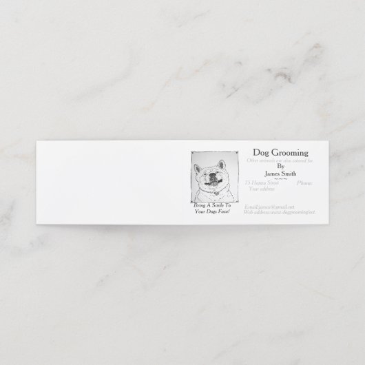おもしろい犬写真犬グルーミングペットケアサービスL ロイヤリティカード (外部開封)