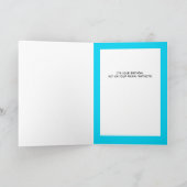 おもしろい犬及び消火栓誕生日 カード (内部)