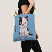 おもしろい犬名前をカスタムするとカラーバッグ トートバッグ (クローズアップ)