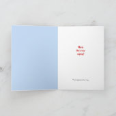 おもしろい犬噛みサンタクリスマスカード シーズンカード (内部)