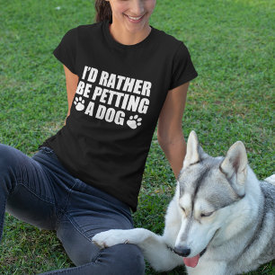 おもしろい犬好きなら犬を食べたい Tシャツ
