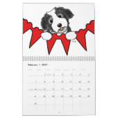 おもしろい犬好きのアニメ、カレンダー、オフリーシュアート カレンダー (2月 2027)