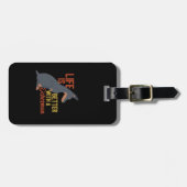 おもしろい犬好きの方がドバーマンの方が好き ラゲッジタグ (正面横)