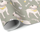おもしろい犬好きギフトラッピング紙 ラッピングペーパー (ロールコーナー)