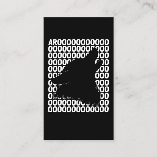 おもしろい犬好きハウリングウルフ 名刺 (正面)