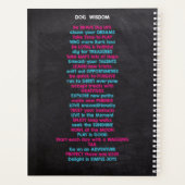 おもしろい犬好き私はサイコホットドッグトレーナー プランナー手帳 (裏面)