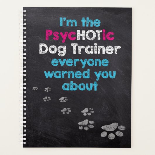 おもしろい犬好き私はサイコホットドッグトレーナー プランナー手帳 (正面)