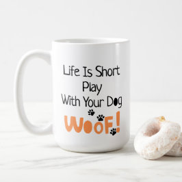 おもしろい犬好き遊は「犬と」Lg コーヒーマグカップ