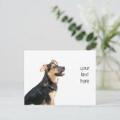 おもしろい犬子犬 ポストカード (スタンド正面)