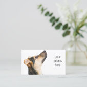 おもしろい犬子犬 名刺 (スタンド正面)