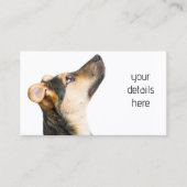 おもしろい犬子犬 名刺 (正面)