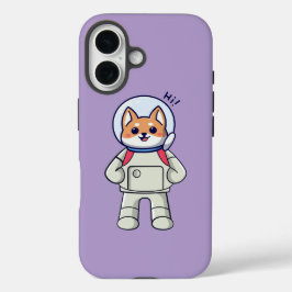 おもしろい犬宇宙飛行士の宇宙ことわざhii iPhone 16ケース