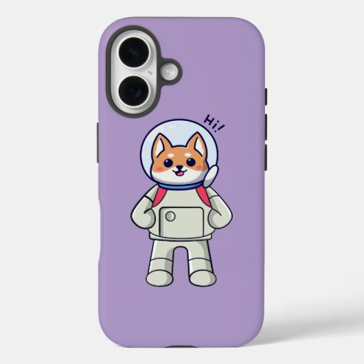 おもしろい犬宇宙飛行士の宇宙ことわざhii Case-Mate iPhoneケース (裏面)