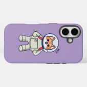 おもしろい犬宇宙飛行士の宇宙ことわざhii Case-Mate iPhoneケース (裏面 (横))