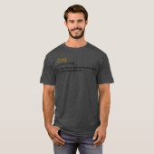 おもしろい犬定義ファミリおもしろい Tシャツ (正面フル)