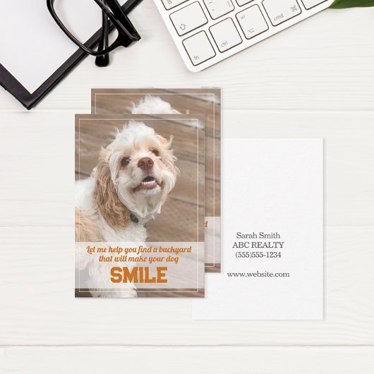 おもしろい犬実在エステートポップ・アートのバイ ノートカード