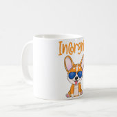 おもしろい犬引用文コルギ愛犬家 コーヒーマグカップ (正面左)