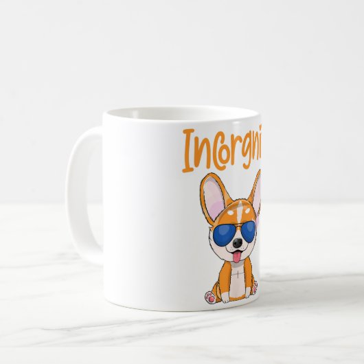 おもしろい犬引用文コルギ愛犬家 コーヒーマグカップ (正面左)